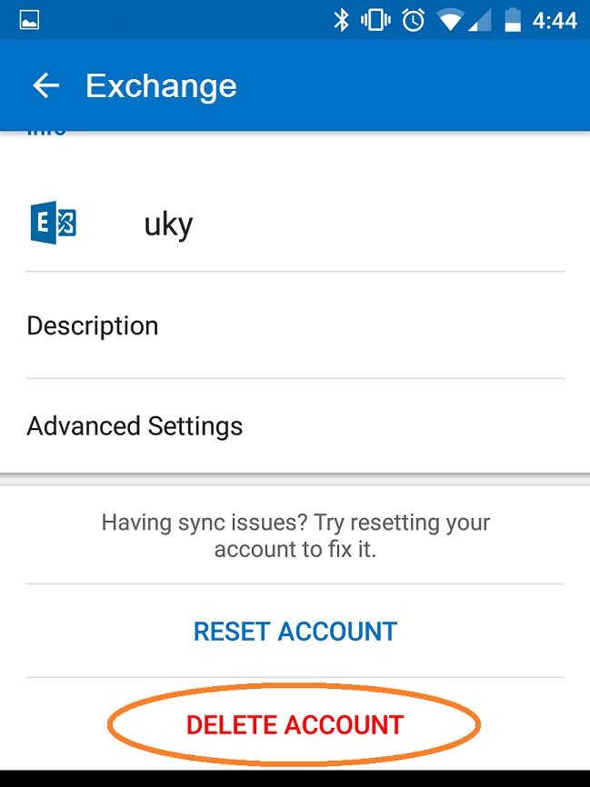 Updating the Outlook app for Android to work with Office 365 | University  of Kentucky College of Arts & Sciences